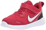 Nike Baby Revolution 5 Velcro Running Shoe, Gym Red/Whiteblack, 3C Regular US Toddler