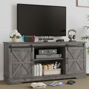 Rustic TV Stand Cabinet for TVs up to 65 inch Media Console w/ Sliding Barn Door