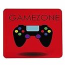 Pehede Mouse pad with Anti-Slip Rubber Base, Easy Gliding,Computer Mouse Mat for Computers, Laptop, Gaming, Office & Home, 7.9*9.5 in,Black Game Controller on Red Background with Shadow