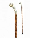 BUBBA STIK Texas style walking stick cane made of Mahogany Stained Handmade Gift