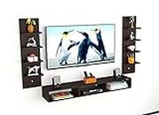 Anikaa Ancort Engineered Wood Wall Mount TV Unit/TV Stand/Wall Set Top Box Stand/TV Cabinet/TV Entertainment Unit (Wenge)(Ideal for 42-52 Inch)(D.I.Y)