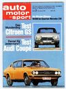 Auto Motor und Sport car magazine January 16 1971 Heft 2 German FINE