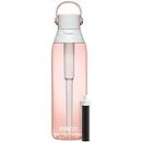 Brita Hard-Sided Plastic Premium Filtering Water Bottle, BPA-Free, Reusable, Replaces 300 Plastic Water Bottles, Filter Lasts 2 Months or 40 Gallons, Includes 1 Filter, Blush - 26 oz.