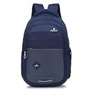 Martucci 36L Spacious Lightweight Polyester Laptop Backpack Unisex/College/School/Travel Backpack/Business Bag/Unisex Travel Backpack with Rain Cover (Compatible with upto 17 inch laptop)(Navy Blue)
