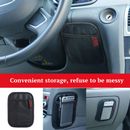 Car Accessories Auto Storage PU Leather Pouch Bag Phone Holder Organizer Black