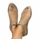 Ultra Comfortable Shiny Gem Mesh Flats Shiny Gem Mesh Flats Shoes for Women, Glittery Stretchy Net Shoes Comfortable Low Heel