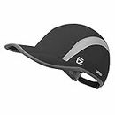 GADIEMKENSD Run Hat Cap Back Light Men Quick Drying Sports Cap Foldable Hat with Reflection Water Repellency Function and Mesh Race Lightweight Suitable for Running Outdoor Activity 40+ UPF Inhibit UV