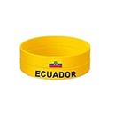 2 PCS Ecuador Flag Bracelet,Ecuadorian Silicone Wristband,Decor for Sport Parade Party