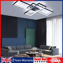 Modern Chandelier LED Lamp Black Frame Ceiling Light Living Room Pendant Lights
