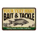Personalized Bait & Tackle Fishing Sign Hunting Man Cave Gift Den 108120016001