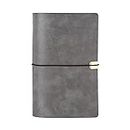 BILIKEYU Journal Schedule List Writing A6 Notebook Book Agenda Notebook Paper Leather & Stationery Home (Grey, One Size)