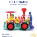 Gear Lighting Electric Train 1 2 3 Year Old Boy/Girl, Baby Toy 6 to 12 Months