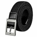 Cinturones elásticos trenzados trenzados elásticos de talla grande para hombre cinturón grande y alto para jeans