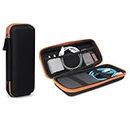 GadgetBite Portable Electronic Accessories Organizer - Travel-Friendly Pouch for Vlogging Camera, USB Cables, Power Banks, Adapters, Hard Disks, and More (Orange)