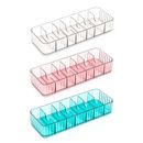 Clear Electronics Organizer Data Cable Storage Box Jewelry Makeup Tank for Home