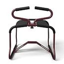 Forodo Folding Adjustable Position Assist Chair Portable Couples Mount Stool Elastic Furniture for Bedroom Bathroom Bear Weight up to 300 pounds 223192