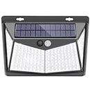 GIGAWATTS ‎GW-613 Solar Wall Light BIS Approved 208LED Three-Sided Light with Three Gears Night Lamp for Home Outdoor Garden Porch Dusk to Dawn Lighting & Yard Fence Decoration (Pack of 1, 400g)