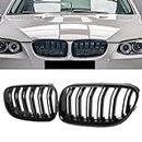 DEKEWEI E92 Grille, Black Kidney Grill Compatible with BMW 3 Series 2010-2013 E92 E93 LCI Coupe (Not For M3)