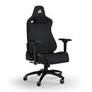 Corsair TC200 Fabric Gaming Chair, Standard Fit (Long-Lasting Support, Soft Fabric Exterior, Built-In Foam Lumbar Support, Adjustable 4D Armrests, Easy Assembly Process) Black
