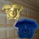 Casting Mold Embellishments Silicone Rubber Plaster Relief Medusa Gorgon Mask (366)