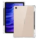 Arlgseln Clear TPU Protective Case for Galaxy Tab S6 Lite 10.4 inch 2020/2022/2024 SM-P610/P615/P613/P619/P620/625/P627 with Side S Pen Holder,Slim Transparent Shockproof Cover+Pencil Holder (SM-P610)