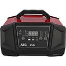 AEG Automotive 158009 Caricatore da Officina WM 15 Ampere per batterie da 6 e 12 Volt, con Funzione di Avvio Automatico, CE, IP 20, 15A