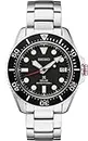 SEIKO SNE589 Watch for Men - Prospex Collection - Stainless Steel Case and Bracelet, Black Dial, Black, Diver