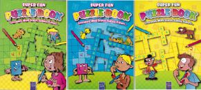 PUZZLE BOOKS KIDS CHILDREN AGE 9+ HOURS OF FUN CHALLENGING ACTIVITY LEARNING NEW