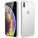 JETech Matte Case for iPhone Xs and iPhone X 5.8-Inch, Shockproof Military Grade Drop Protection, Frosted Translucent Back Phone Cover, Anti-Fingerprint (Frosted Clear)