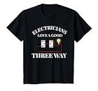VidiAmazing Funny Electrician IBEW Union Dad T Retired Gift ds288 T-Shirt Black