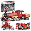 EDUCIRO Toys Train Sets, 3 in 1 Building kit Steam Train Motorcycle Tractor for Kids,New 2021 Creative Play and Easy to Follow (305 Pieces)