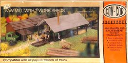 CON-COR 1705 SAWMILL WITH SHEDS HO SCALE