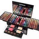 CHARMCODE 190 Colors Cosmetic Make up Palette Set Kit Combination with Eyeshadow Facial Blusher Eyebrow Powder Face Concealer Powder Eyeliner Pencil A Mirror All-in-One Makeup Gift Set