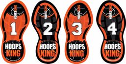 HoopsKing Footwork Training Steps w/ DVD for Basketball, Dance, Tennis, & More