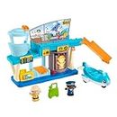 Fisher-Price Little People Toddler Toys Everyday Adventures Airport Playset with Airplane for Preschool Pretend Play Ages 1+ Years, HTJ26