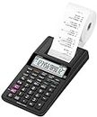 Casio HR-8RCE-BK Calcolatrice Scrivente Portatile, Display a 12 Cifre, Funzioni Check e Correct, Funzioni After Print e Re-print, Scatola, Nero