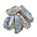 Shubhanjali Natural Crystal Blue Kyanite Raw Stones 100 Gm Original Blue Kyanite Rough Raw Gemstone AA+ Grade Blue Kyanite Rock Raw Gemstone for Reiki Vastu Meditation Garden Crystal at Home Décor