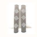 Whiteland Velvet Star Stone Refrigerator Door Handle Covers Pack Of 2 (Silver) - Pull Handle