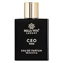 Bella Vita Luxury CEO Man Eau De Parfum Perfume with Lemon, Lavender, Tonka, Mandarin & Vetiver|Premium, Long Lasting Woody Fragrance for Men, 100 ML