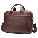 Men Laptop Bag Genuine Leather Handmade Business Briefcase Travel Work Handbag