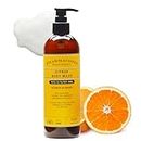 Pharmacopia Citrus Body Wash - Natural Shower Gel, Moisturizing and Nourishing Body Cleanser - Infused with Organic Aloe Vera, Coconut Oil, and Green Tea Extract - Vegan and Cruelty-Free, 16 oz