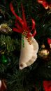 Unique handmade Polish pierogi Christmas ornament
