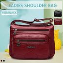 Women’s Multi Pocket Cross Body Ladies Shoulder Bag Messenger Handbag AU