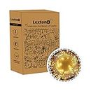 Lexton 40 Feet Long 40 LED Power Pixel Serial String/Fairy Light | Plug Sourced | Suitable for Home & Outdoor Decoration, Diwali, Christmas, Ramadan, Wedding, Party, Festival (Pack of 1 Warm White)