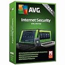 AVG Technologies AVG Internet Security 2018, Unlimited Devices, 2 Years [Key Card]