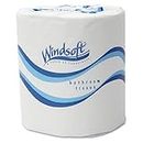 Windsoft 2405 en relieve Bath Tissue, 2-Ply, blanco, 500 hojas por rollo (Pack de 48)