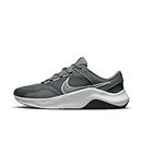 Nike Men's Legend Essential 3 Sneaker, Smoke Grey/White-DK Smoke Grey, 6 UK