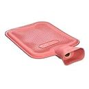 HomeTop Premium Classic Rubber Hot Water Bottle Great for Pain Relief Hot and Cold Therapy (2 Liters Red)