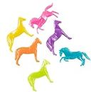 Pearlized Squishy Stretchy Horses | 48 pc | Bulk Party Favors Toys