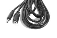 Long 3m Extension Power Lead Charger Cable Black for Gear4 BluPhone Headphones